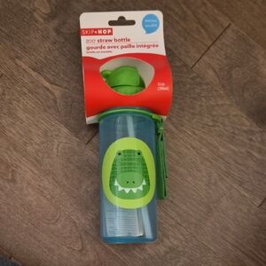 Skip Hop Zoo Straw Bottle with Green Crocodile